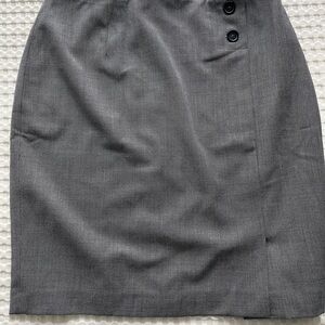 Brooks Brothers Charcoal Pencil Skirt